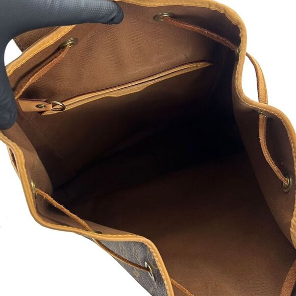 Louis Vuitton Rucksack Backpack Montsouris GM Monogram Gold Hardware
